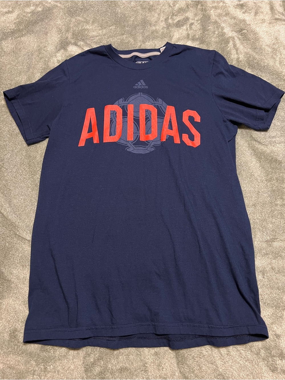 adidas Performance Tee with Red Accent